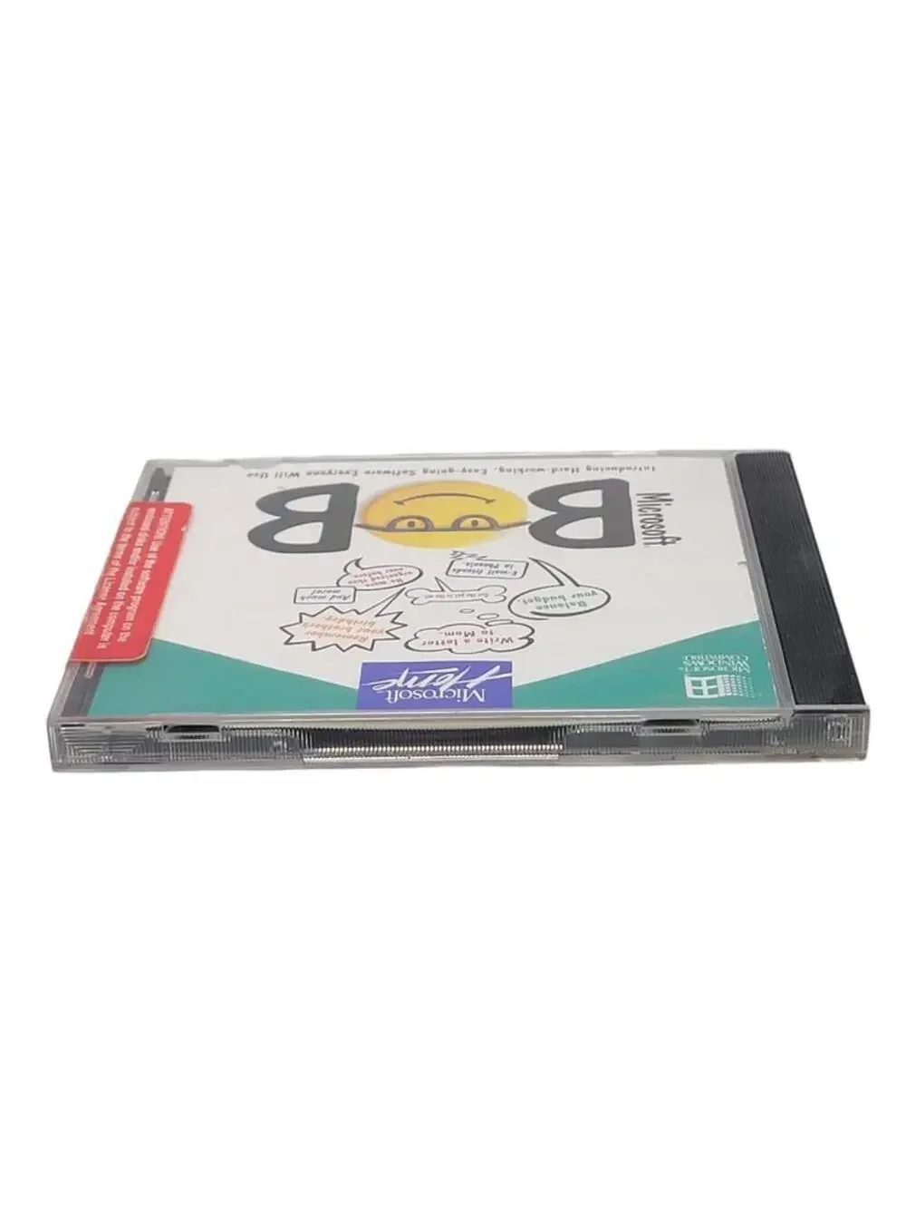 Microsoft BOB for Windows CD and Jewel Case - Rare Vintage - VG Condition 1994